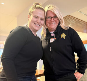 Betsie with Associate Warden Jennifer Frame